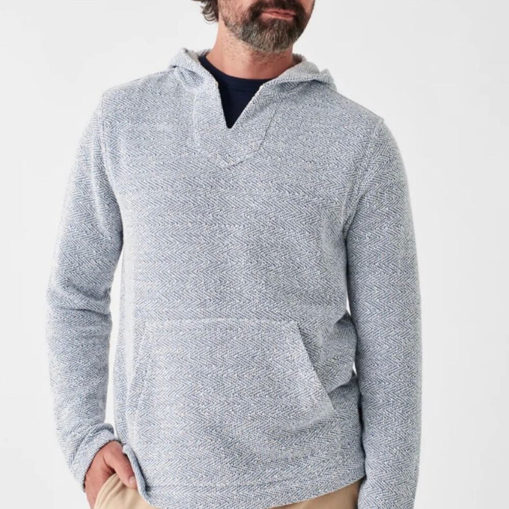 Faherty Mens Whitewater Hooded Sweatshirt
